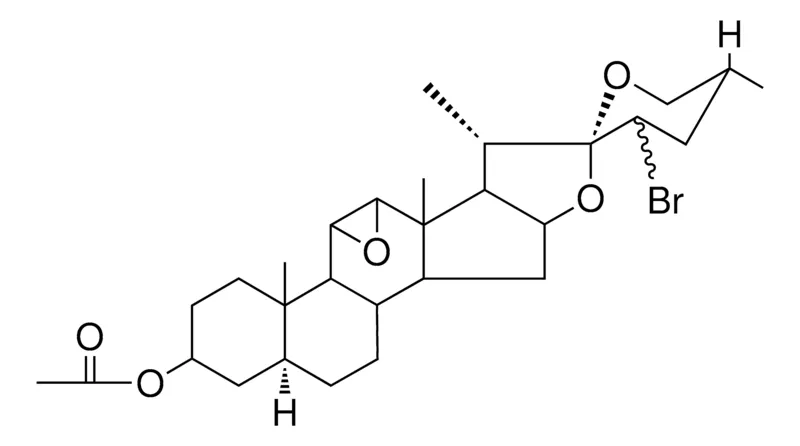 Sigma-Aldrich (25R)-23-BROMO-11-BETA,12-BETA-EPOXY-5-ALPHA-SPIROSTAN-3-BETA-YL ACETATE,AldrichCPR