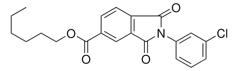 Sigma-Aldrich 2-(3-CL-PHENYL)-1,3-DIOXO-2,3-DIHYDRO-1H-ISOINDOLE-5-CARBOXYLIC ACID HEXYL ESTER,AldrichCPR