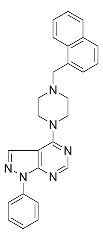 Sigma-Aldrich 4-(4-(1-NAPHTHYLMETHYL)-1-PIPERAZINYL)-1-PHENYL-1H-PYRAZOLO(3,4-D)PYRIMIDINE,AldrichCPR