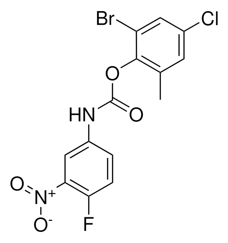 Sigma-Aldrich 2-BROMO-4-CHLORO-6-METHYLPHENYL N-(4-FLUORO-3-NITROPHENYL)CARBAMATE，AldrichCPR