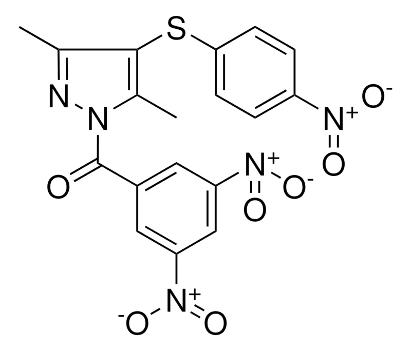 Sigma-Aldrich (3,5-DIMETHYL-4-(4-NITRO-PHENYLSULFANYL)-PYRAZOL-1-YL)-(3,5-DINITRO-PH)METHANONE，AldrichCPR