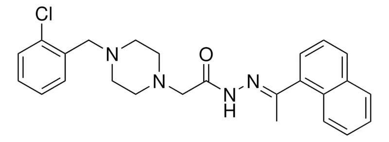 Sigma-Aldrich 2-(4-(2-CHLOROBENZYL)-1-PIPERAZINYL)-N'-(1-(1-NAPHTHYL)ETHYLIDENE)ACETOHYDRAZIDE,AldrichCPR