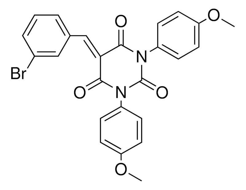 Sigma-Aldrich 5-(3-BROMO-BENZYLIDENE)-1,3-BIS-(4-METHOXY-PHENYL)-PYRIMIDINE-2,4,6-TRIONE,AldrichCPR