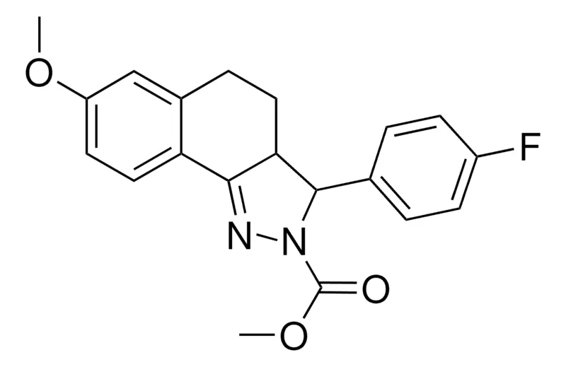 Sigma-Aldrich ME 3-(4-F-PH)-7-METHOXY-3,3A,4,5-TETRAHYDRO-2H-BENZO(G)INDAZOLE-2-CARBOXYLATE，AldrichCPR