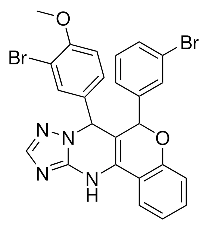 Sigma-Aldrich 2-BROMO-4-[6-(3-BROMOPHENYL)-7,12-DIHYDRO-6H-CHROMENO[4,3-D][1,2,4]TRIAZOLO[1,5-A]PYRIMIDIN-7-YL]PHENYL METHYL ETHER，AldrichCPR