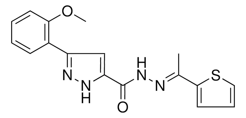 Sigma-Aldrich 5-(2-MEO-PH)-2H-PYRAZOLE-3-CARBOXYLIC ACID (1-THIOPHEN-2-YL-ETHYLIDENE)HYDRAZIDE,AldrichCPR