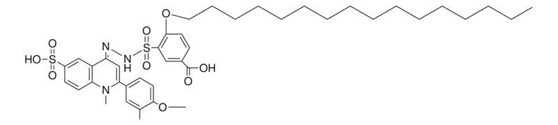 Sigma-Aldrich CARBOXY-HEXADECYLOXYBENZENESULFONIC METHOXYTOLYL-METHYL-SULFO-QUINOLYLIDENHYDRAZ,AldrichCPR