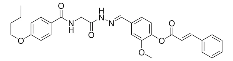 Sigma-Aldrich 4-(2-(((4-BUTOXYBENZOYL)AMINO)ACETYL)CARBOHYDRAZONOYL)-2-MEO-PH 3-PHENYLACRYLATE,AldrichCPR