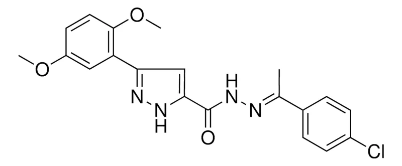 Sigma-Aldrich 5(2,5-DI-MEO-PH)-2H-PYRAZOLE-3-CARBOXYLIC ACID (1-(4-CL-PH)-ETHYLIDENE)HYDRAZIDE,AldrichCPR