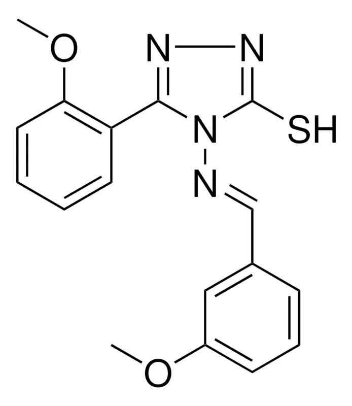 Sigma-Aldrich 4-((3-METHOXYBENZYLIDENE)AMINO)-5-(2-METHOXYPHENYL)-4H-1,2,4-TRIAZOLE-3-THIOL,AldrichCPR