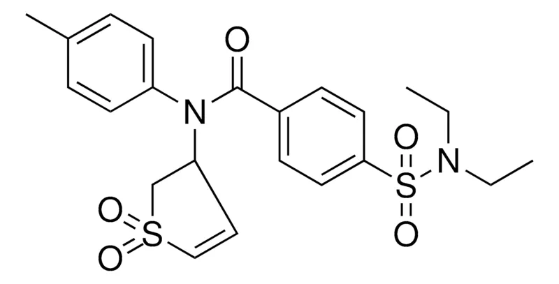 Sigma-Aldrich 4-DIETHYLSULFAMOYL-N-(1,1-DIOXO-2,3-DIHYDRO-1H-THIOPHEN-3-YL)N-P-TOLYL-BENZAMIDE,AldrichCPR