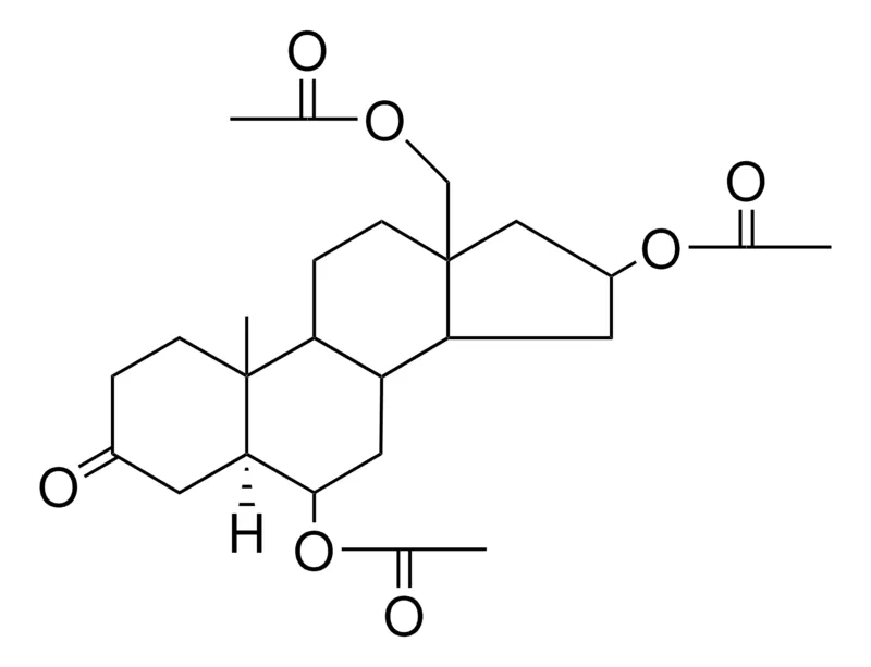 Sigma-Aldrich 3-OXO-5-ALPHA-ANDROSTANE-6-BETA,16-BETA,18-TRIYL TRIACETATE,AldrichCPR