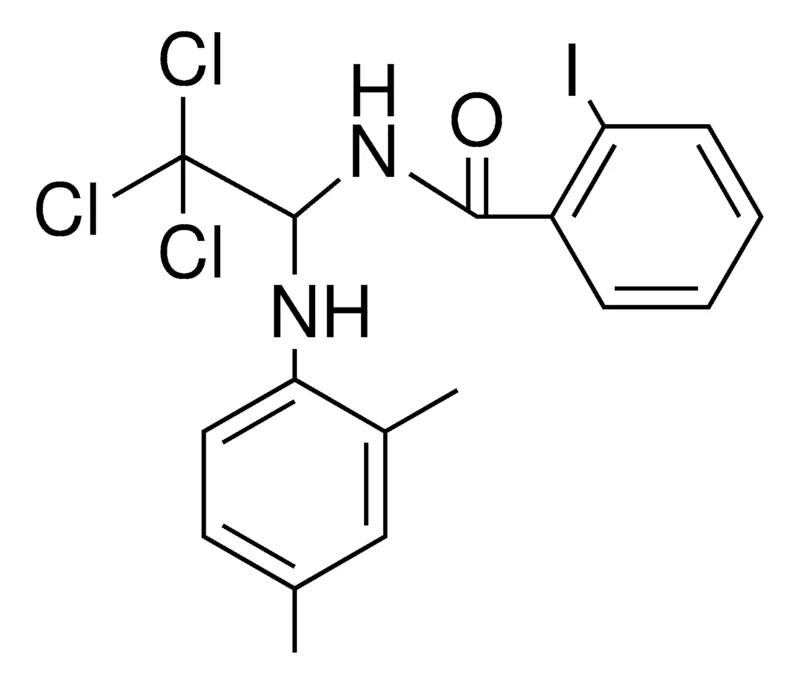 Sigma-Aldrich 2-IODO-N-(2,2,2-TRICHLORO-1-(2,4-DIMETHYL-PHENYLAMINO)-ETHYL)-BENZAMIDE,AldrichCPR