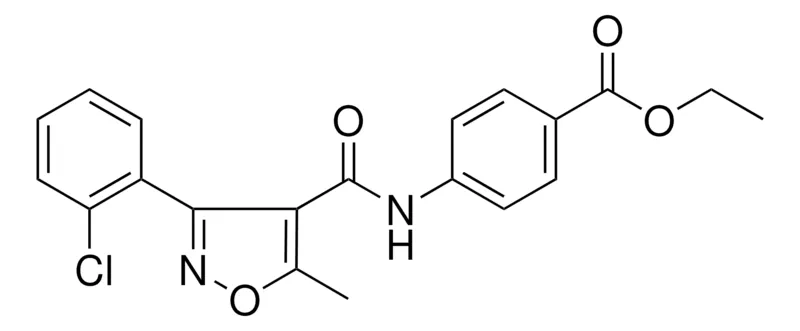 Sigma-Aldrich 4-((3-(2-CL-PH)-5-METHYL-ISOXAZOLE-4-CARBONYL)-AMINO)-BENZOIC ACID ETHYL ESTER,AldrichCPR