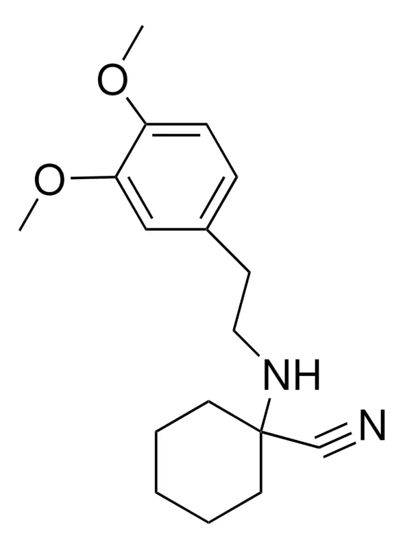 Sigma-Aldrich 1-CYANO-N-(3,4-DIMETHOXYPHENETHYL)CYCLOHEXYLAMINE,AldrichCPR