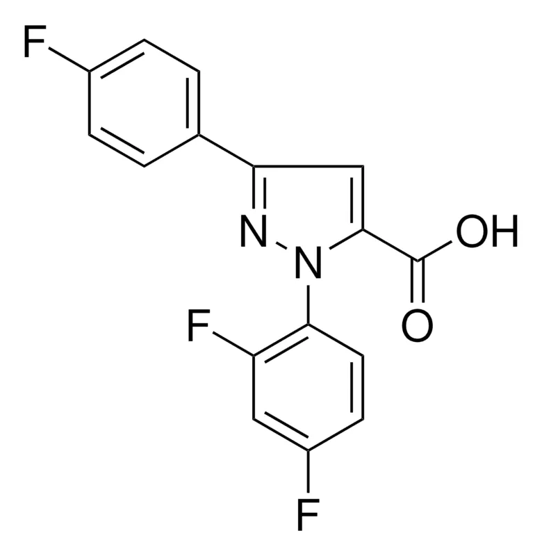 Sigma-Aldrich 1-(2,4-DIFLUOROPHENYL)-3-(4-FLUOROPHENYL)-1H-PYRAZOLE-5-CARBOXYLIC ACID,AldrichCPR