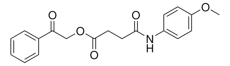 Sigma-Aldrich N-(4-METHOXY-PHENYL)-SUCCINAMIC ACID 2-OXO-2-PHENYL-ETHYL ESTER,AldrichCPR