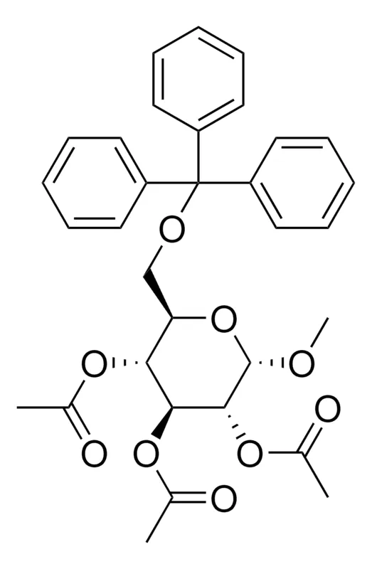 Sigma-Aldrich ACETIC ACID 4,5-DIACETOXY-2-MEO-6-TRITYLOXYMETHYL-TETRAHYDRO-PYRAN-3-YL ESTER，AldrichCPR
