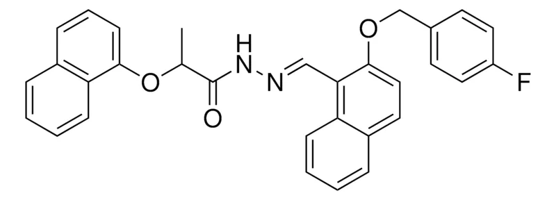 Sigma-Aldrich N'-((2-((4-F-BENZYL)OXY)-1-NAPHTHYL)METHYLENE)-2-(1-NAPHTHYLOXY)PROPANOHYDRAZIDE,AldrichCPR