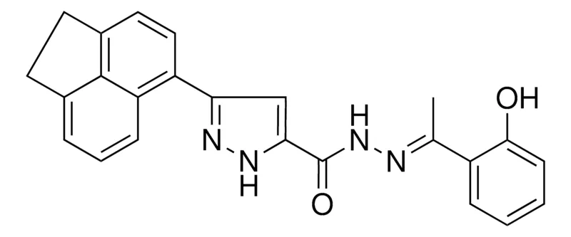 Sigma-Aldrich 5-ACENAPHTHEN-5-YL2H-PYRAZOLE-3CARBOXYLIC ACID (1-(2-HO-PH)-ETHYLIDENE)HYDRAZIDE,AldrichCPR