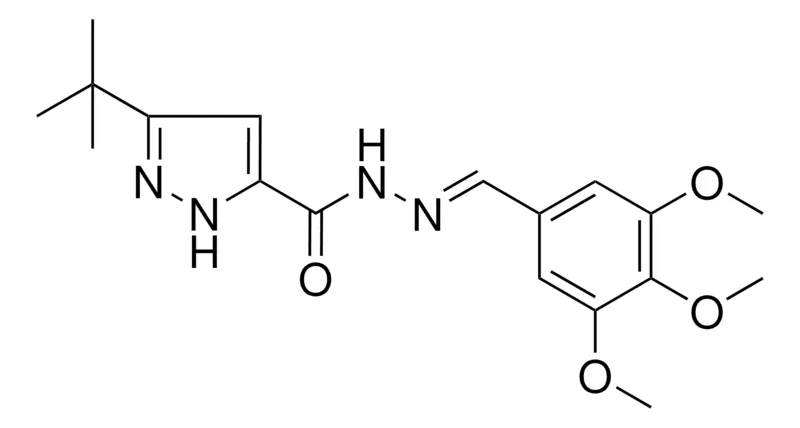 Sigma-Aldrich 5-TERT-BU-2H-PYRAZOLE-3-CARBOXYLIC ACID (3,4,5-TRIMETHOXY-BENZYLIDENE)-HYDRAZIDE,AldrichCPR