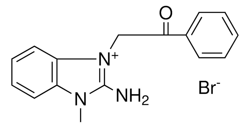 Sigma-Aldrich 2-AMINO-3-METHYL-1-(2-OXO-2-PHENYL-ETHYL)-3H-BENZOIMIDAZOL-1-IUM, BROMIDE,AldrichCPR