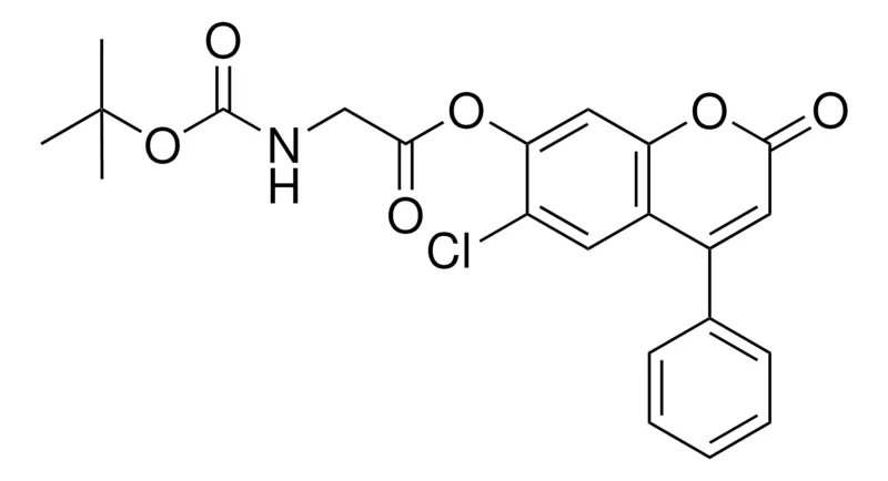 Sigma-Aldrich TERT-BUTOXYCARBONYLAMINO-ACETIC ACID 6-CL-2-OXO-4-PHENYL-2H-CHROMEN-7-YL ESTER,AldrichCPR