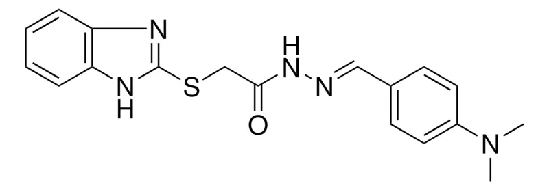 Sigma-Aldrich 2(1H-BENZOIMIDAZOL-2-YLSULFANYL)ACETIC ACID (4-DI-ME-AMINO-BENZYLIDENE)HYDRAZIDE,AldrichCPR