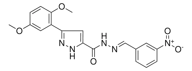 Sigma-Aldrich 5-(2,5-DI-MEO-PH)-2H-PYRAZOLE-3-CARBOXYLIC ACID (3-NITRO-BENZYLIDENE)-HYDRAZIDE,AldrichCPR