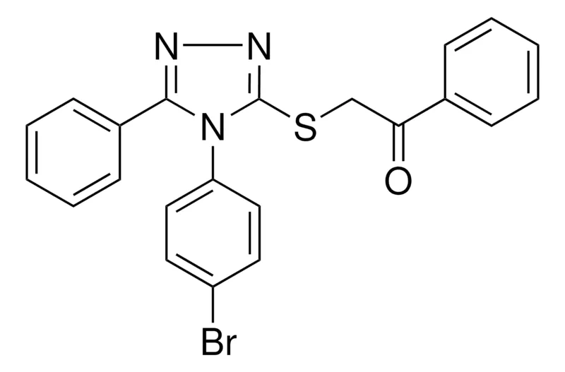 Sigma-Aldrich 2-((4-(4-BROMOPHENYL)-5-PHENYL-4H-1,2,4-TRIAZOL-3-YL)THIO)-1-PHENYLETHANONE,AldrichCPR