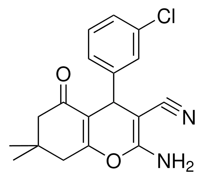 Sigma-Aldrich 2-AMINO-4-(3-CL-PH)-7,7-DIMETHYL-5-OXO-TETRAHYDRO-4H-CHROMENE-3-CARBONITRILE,AldrichCPR