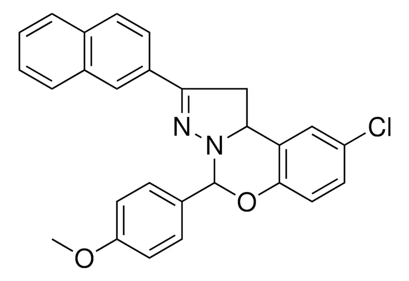 Sigma-Aldrich 4(9-CL-2(2-NAPHTHYL)1,10B-DIHYDROPYRAZOLO(1,5-C)(1,3)BENZOXAZIN-5-YL)PH ME ETHER，AldrichCPR