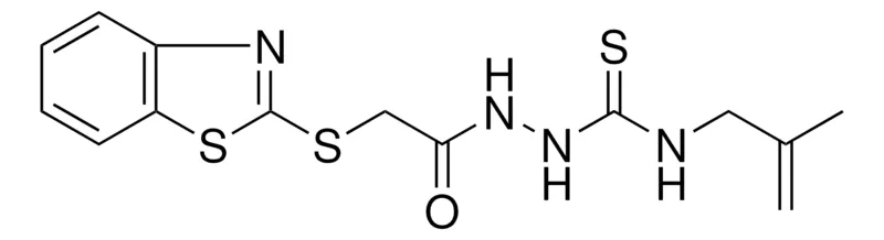 Sigma-Aldrich 2-[(1,3-BENZOTHIAZOL-2-YLSULFANYL)ACETYL]-N-(2-METHYL-2-PROPENYL)HYDRAZINECARBOTHIOAMIDE，AldrichCPR