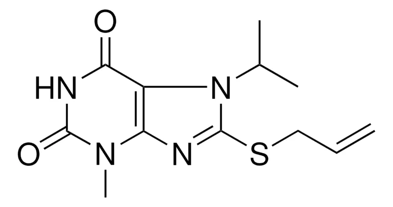 Sigma-Aldrich 8-ALLYLSULFANYL-7-ISOPROPYL-3-METHYL-3,7-DIHYDRO-PURINE-2,6-DIONE,AldrichCPR