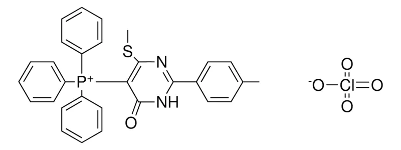 Sigma-Aldrich (METHYLSULFANYL-OXO-2-P-TOLYL-PYRIMIDIN-5-YL)-TRIPHENYL-PHOSPHONIUM, PERCHLORATE,AldrichCPR