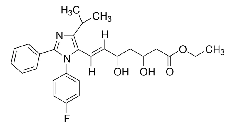 Sigma-Aldrich ETHYL (4-FLUOROPHENYL-ISOPROPYL-2-PHENYLIMIDAZOL-5-YL)DIHYDROXY-6-HEPTENOATE,AldrichCPR