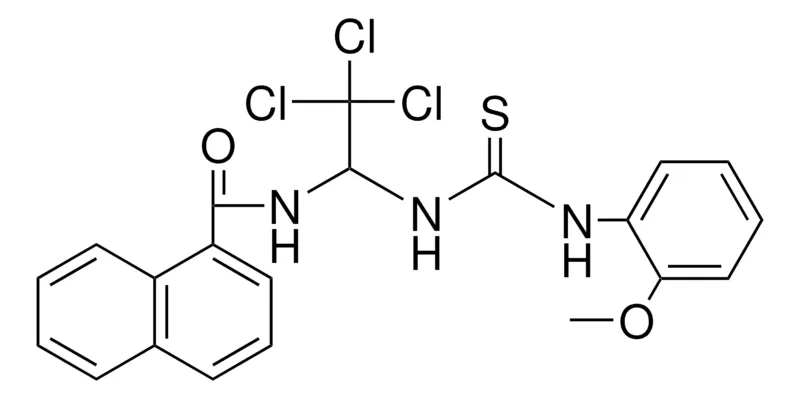 Sigma-Aldrich NAPHTHALENE-1-CARBOXYLIC ACID (TRICHLORO-1-(3-(2-MEO-PH)-THIOUREIDO)-ET)-AMIDE,AldrichCPR