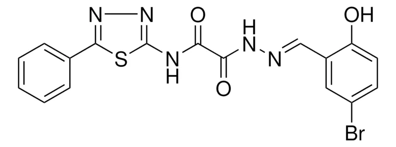 Sigma-Aldrich 2-[(2E)-2-(5-BROMO-2-HYDROXYBENZYLIDENE)HYDRAZINO]-2-OXO-N-(5-PHENYL-1,3,4-THIADIAZOL-2-YL)ACETAMIDE，AldrichCPR