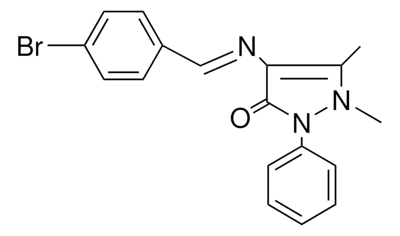 Sigma-Aldrich 4-((4-BROMO-BENZYLIDENE)-AMINO)-1,5-DIMETHYL-2-PHENYL-1,2-DIHYDRO-PYRAZOL-3-ONE,AldrichCPR