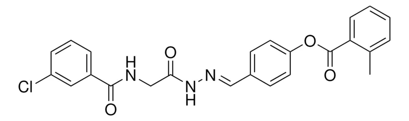 Sigma-Aldrich 4-(2-(((3-CHLOROBENZOYL)AMINO)ACETYL)CARBOHYDRAZONOYL)PHENYL 2-METHYLBENZOATE，AldrichCPR
