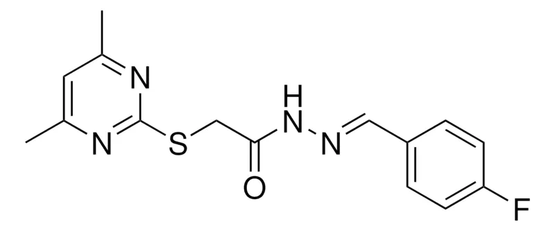 Sigma-Aldrich 2-(4,6-DIMETHYL-PYRIMIDIN-2-YLSULFANYL)-ACETIC ACID (4-F-BENZYLIDENE)-HYDRAZIDE，AldrichCPR