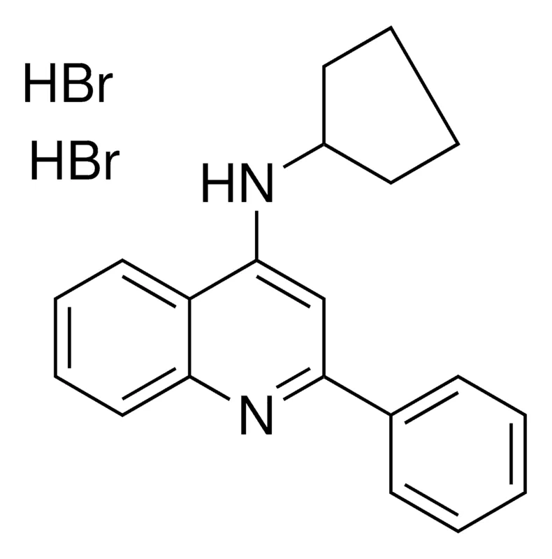 Sigma-Aldrich N-CYCLOPENTYL-2-PHENYL-4-QUINOLINAMINE DIHYDROBROMIDE,AldrichCPR