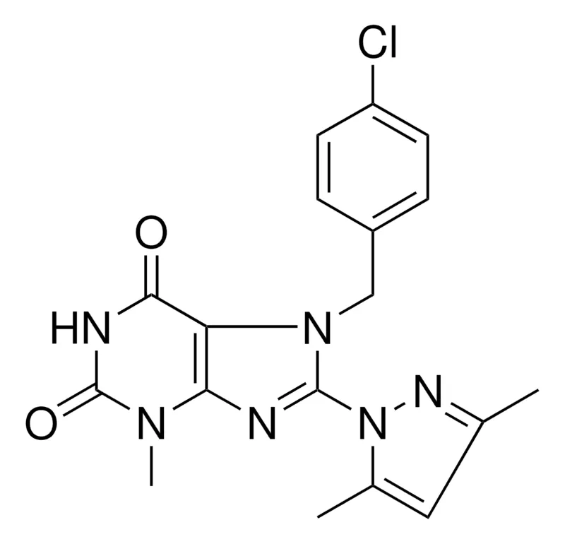 Sigma-Aldrich 7-(4-CL-BZL)-8-(3,5-DIMETHYL-PYRAZOL-1-YL)-3-METHYL-3,7-DIHYDRO-PURINE-2,6-DIONE,AldrichCPR
