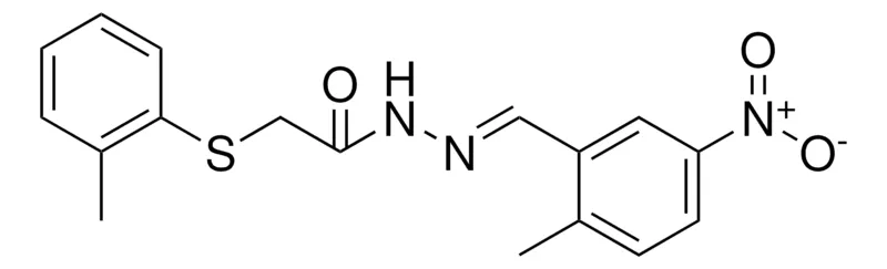Sigma-Aldrich 2-O-TOLYLSULFANYL-ACETIC ACID (2-METHYL-5-NITRO-BENZYLIDENE)-HYDRAZIDE,AldrichCPR