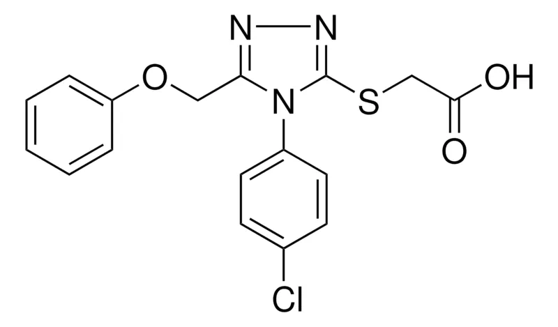 Sigma-Aldrich (4-(4-CHLORO-PHENYL)-5-PHENOXYMETHYL-4H-(1,2,4)TRIAZOL-3-YLSULFANYL)-ACETIC ACID,AldrichCPR