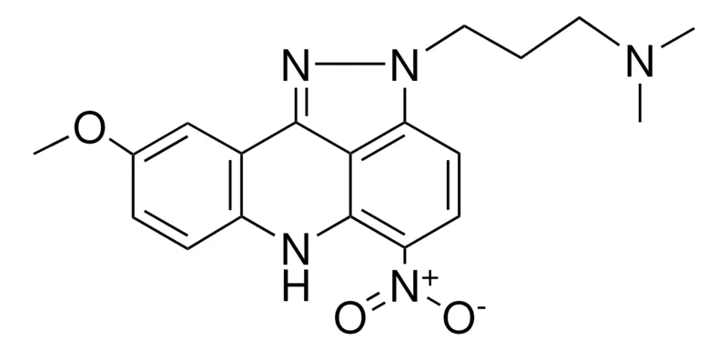 Sigma-Aldrich (3-(9-METHOXY-5-NITRO-6H-PYRAZOLO(3,4,5-KL)ACRIDIN-2-YL)-PROPYL)-DIMETHYL-AMINE,AldrichCPR