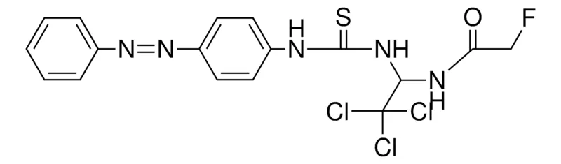 Sigma-Aldrich 2-F-N-(2,2,2-TRICHLORO-1-(3-(4-PHENYLAZO-PHENYL)-THIOUREIDO)-ETHYL)-ACETAMIDE,AldrichCPR