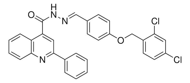 Sigma-Aldrich 2-PH-QUINOLINE-4-CARBOXYLIC ACID (4-(2,4-DI-CL-BENZYLOXY)-BENZYLIDENE)-HYDRAZIDE,AldrichCPR