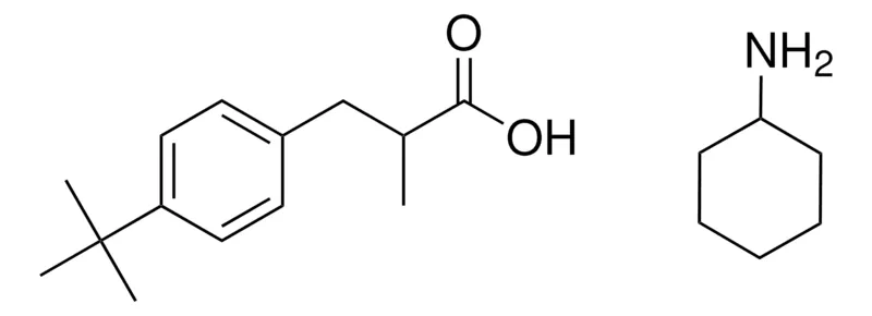 Sigma-Aldrich 3-(4-TERT-BUTYLPHENYL)-2-METHYLPROPANOIC ACID, CYCLOHEXANAMINE SALT,AldrichCPR