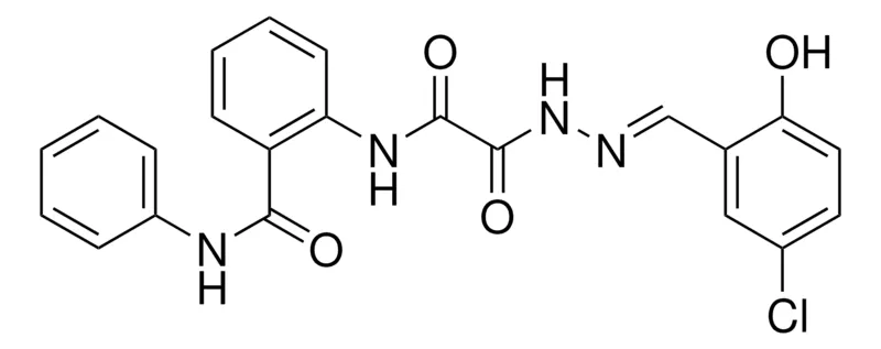 Sigma-Aldrich 2-(((2-(5-CL-2-HYDROXYBENZYLIDENE)HYDRAZINO)(OXO)AC)AMINO)-N-PHENYLBENZAMIDE,AldrichCPR